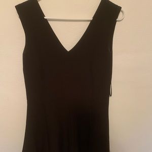 Black V-neck Dress